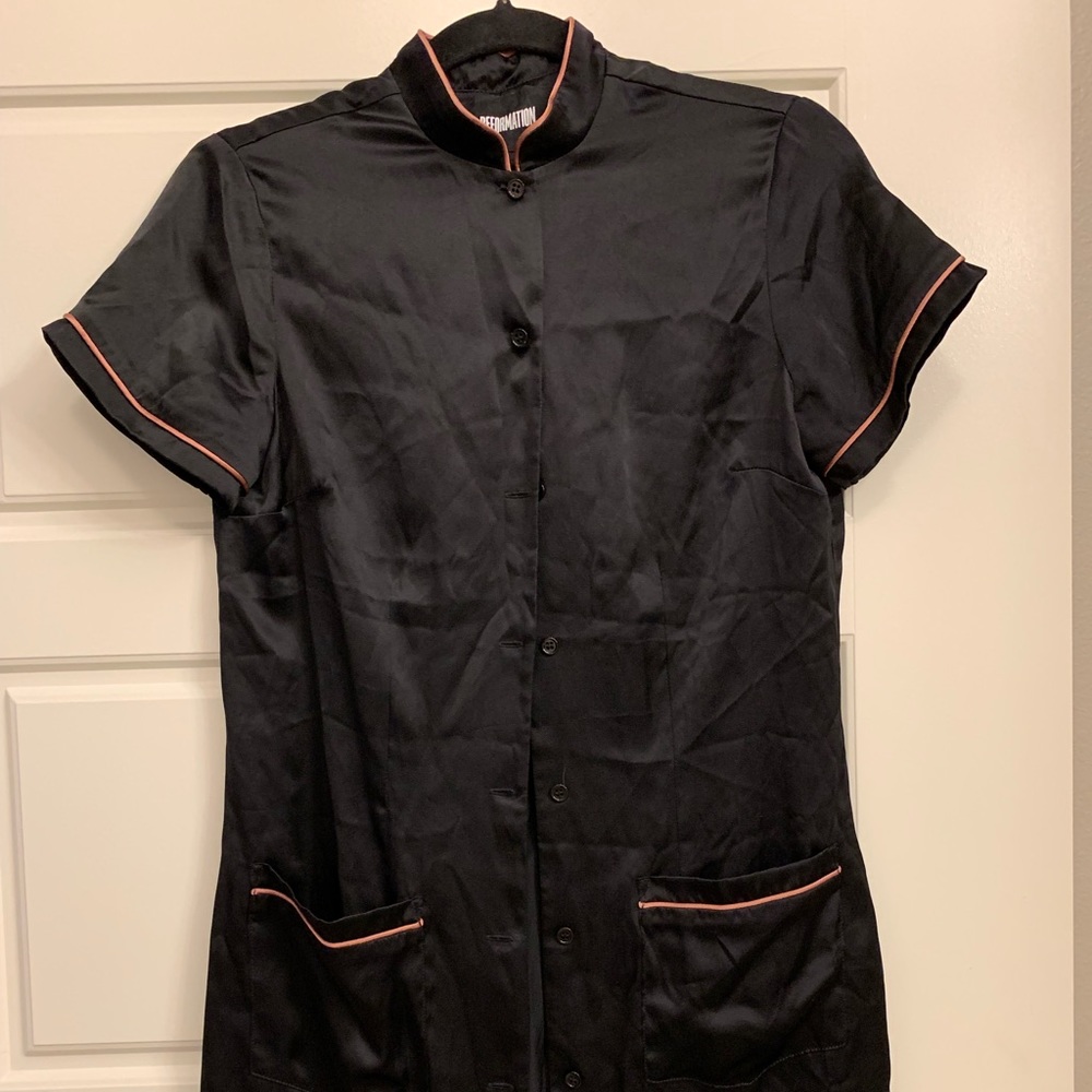 Black Reformation Mini Dress